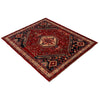 Shirazi Area Rug Handmade Red Medallion 7x10 ft