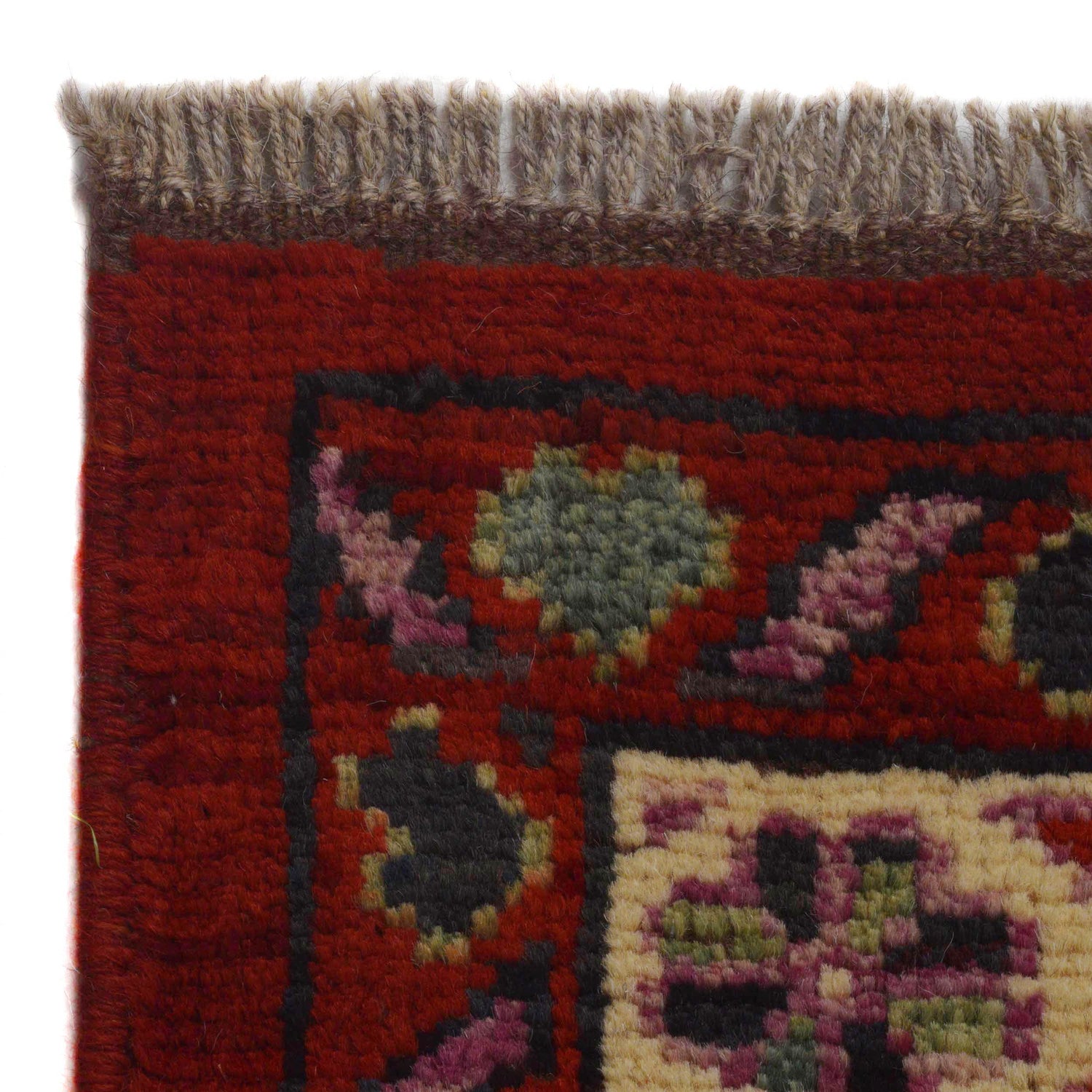 Shirazi Area Rug Handmade Red Medallion 7x10 ft