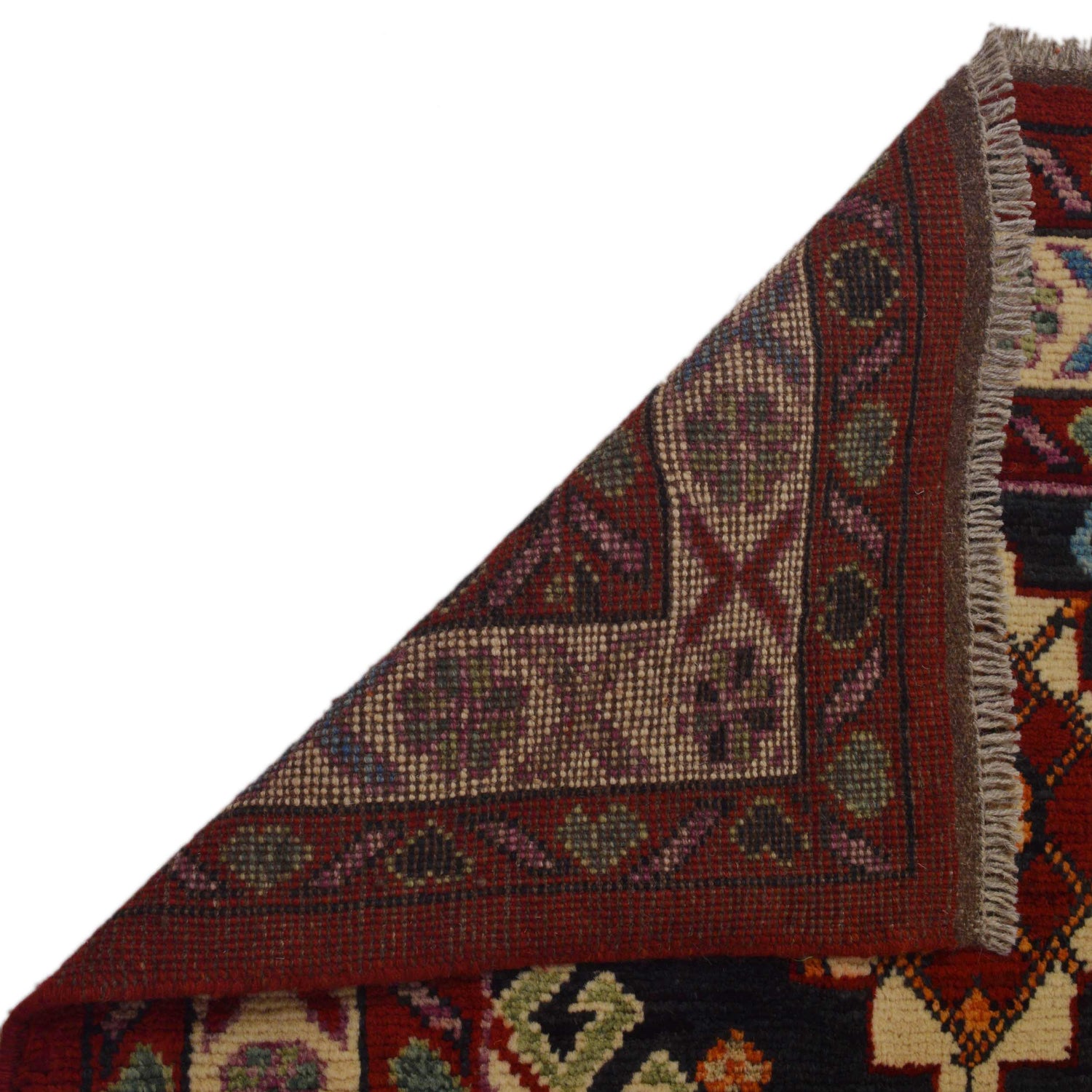 Shirazi Area Rug Handmade Red Medallion 7x10 ft