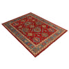 Oushak Area Rug Handmade Red Floral 7x10 ft