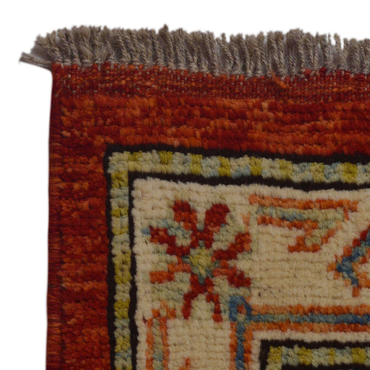 Oushak Area Rug Handmade Red Floral 7x10 ft