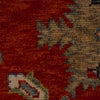 Oushak Area Rug Handmade Red Floral 7x10 ft