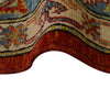 Oushak Area Rug Handmade Red Floral 7x10 ft