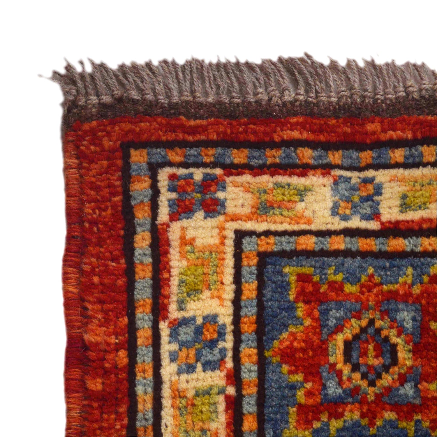 Shirazi Area Rug Handmade Red Medallion 4x7 ft