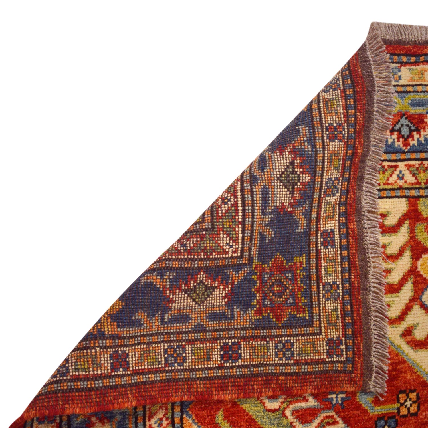 Shirazi Area Rug Handmade Red Medallion 4x7 ft