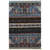 Gabbeh Area Rug Handmade Multi Medallion 7x10 ft