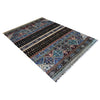 Gabbeh Area Rug Handmade Multi Medallion 7x10 ft
