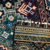 Gabbeh Area Rug Handmade Multi Medallion 7x10 ft