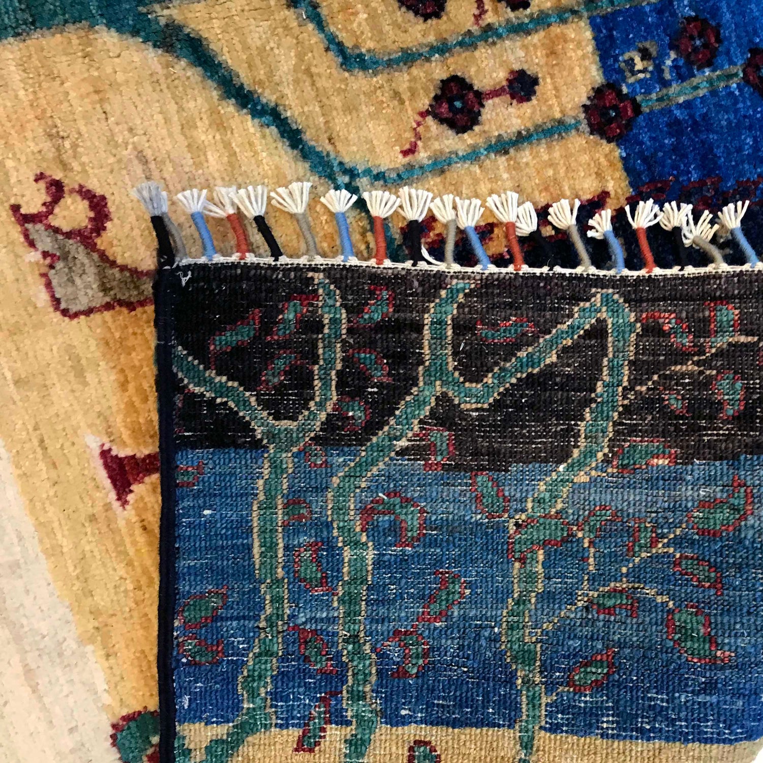 Tree Of Life Area Rug Handmade Multi Floral 5x8 ft