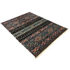 Gabbeh Area Rug Handmade Multi Medallion 5x8 ft