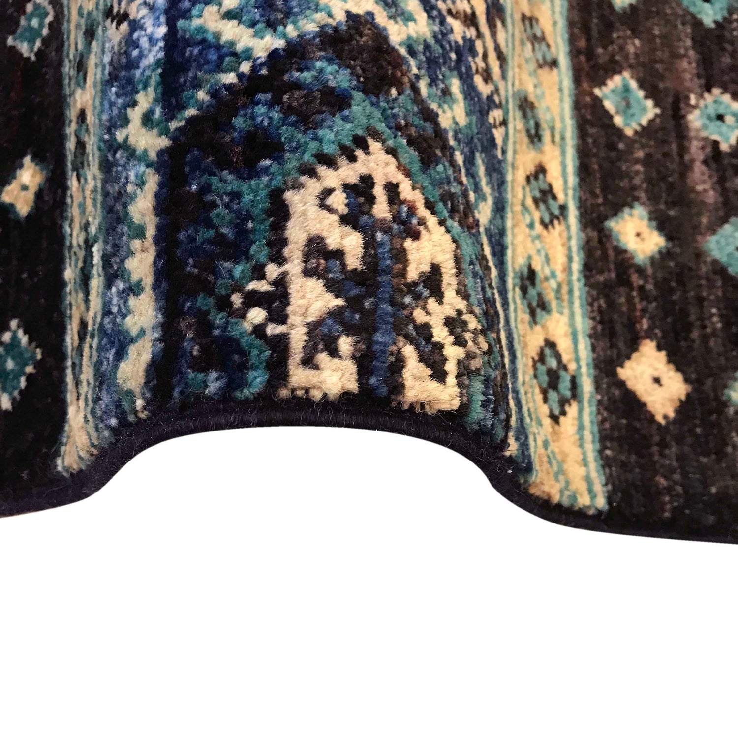 Gabbeh Area Rug Handmade Multi Medallion 5x8 ft
