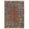 Shikargah Area Rug Handmade Multi Animal/Birds 3x5 ft