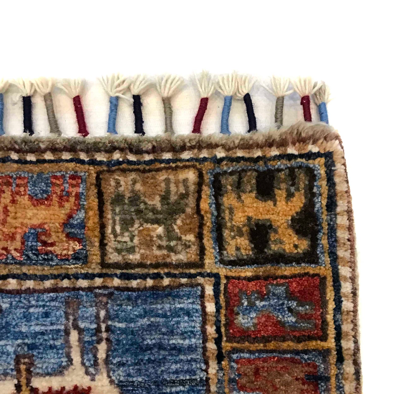 Shikargah Area Rug Handmade Multi Animal/Birds 3x5 ft