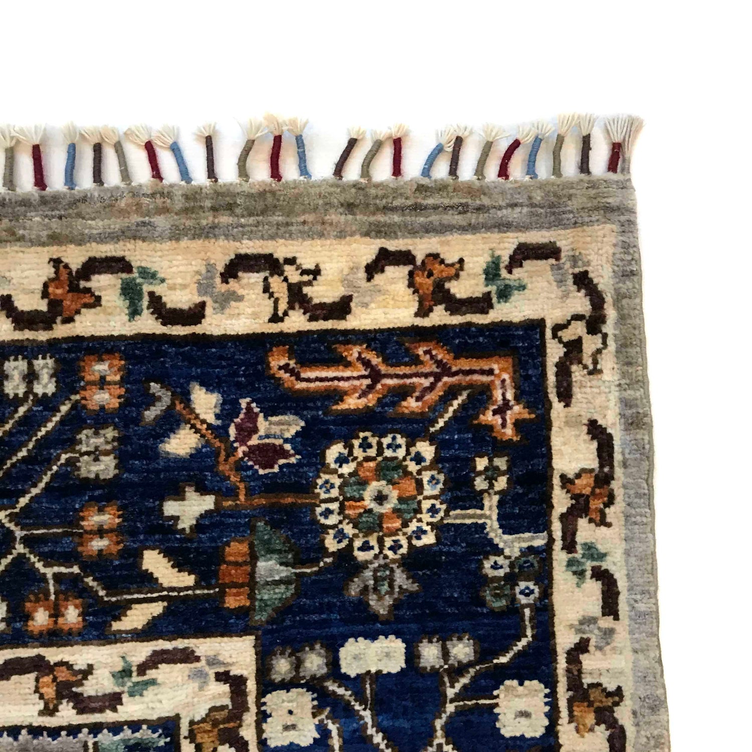 Tree Of Life Area Rug Handmade Multi Floral 6x9 ft