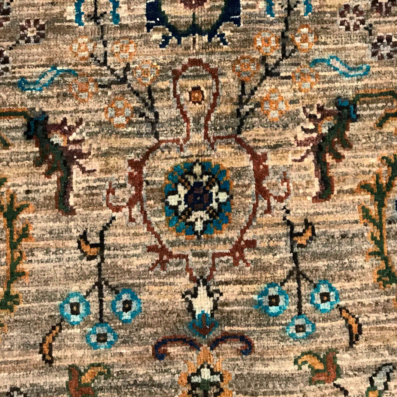 Sultani Area Rug Handmade Multi Floral 5x8 ft