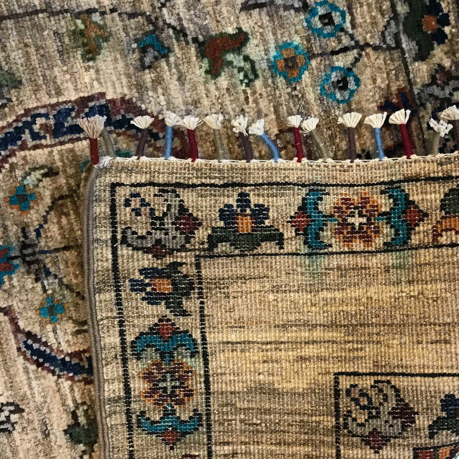 Sultani Area Rug Handmade Multi Floral 5x8 ft