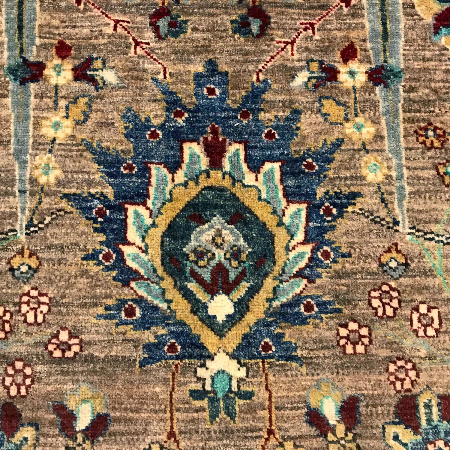 Sultani Area Rug Handmade Multi Floral 5x8 ft
