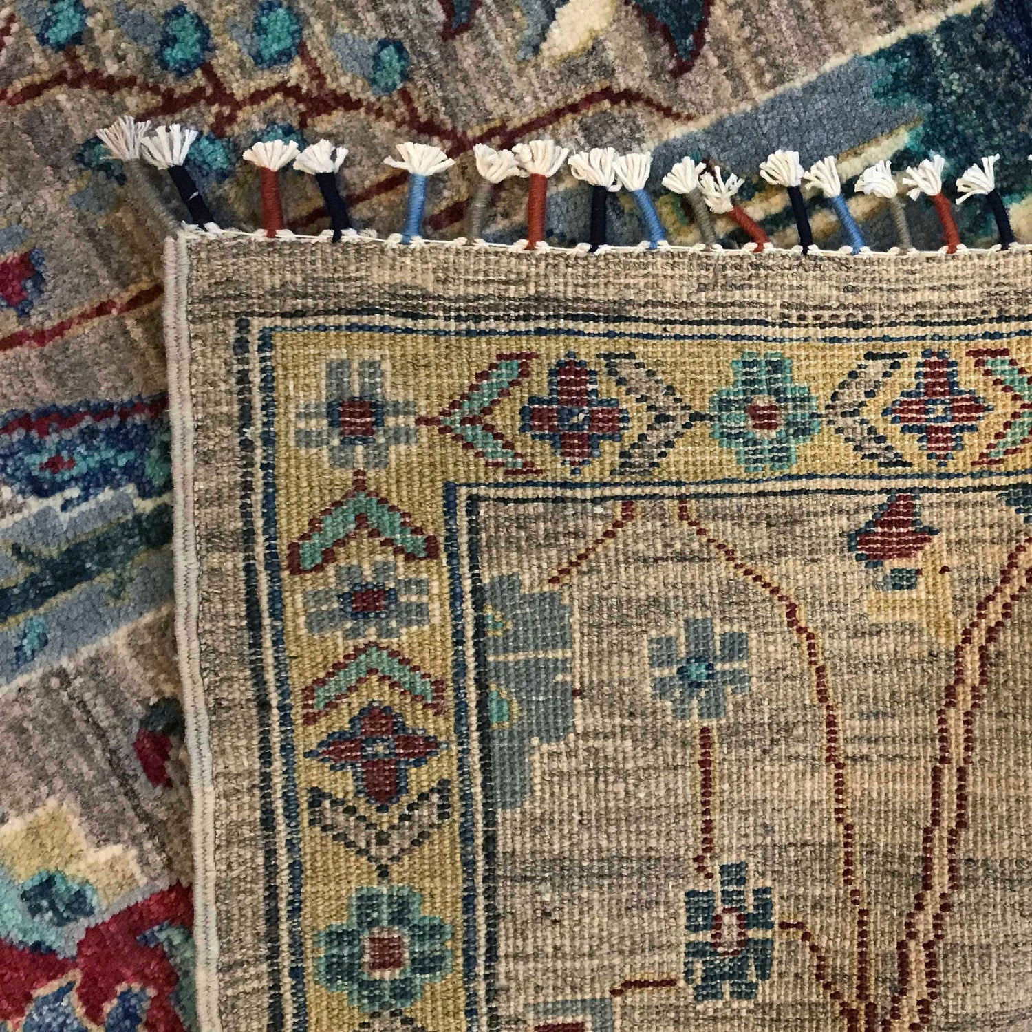 Sultani Area Rug Handmade Multi Floral 5x8 ft
