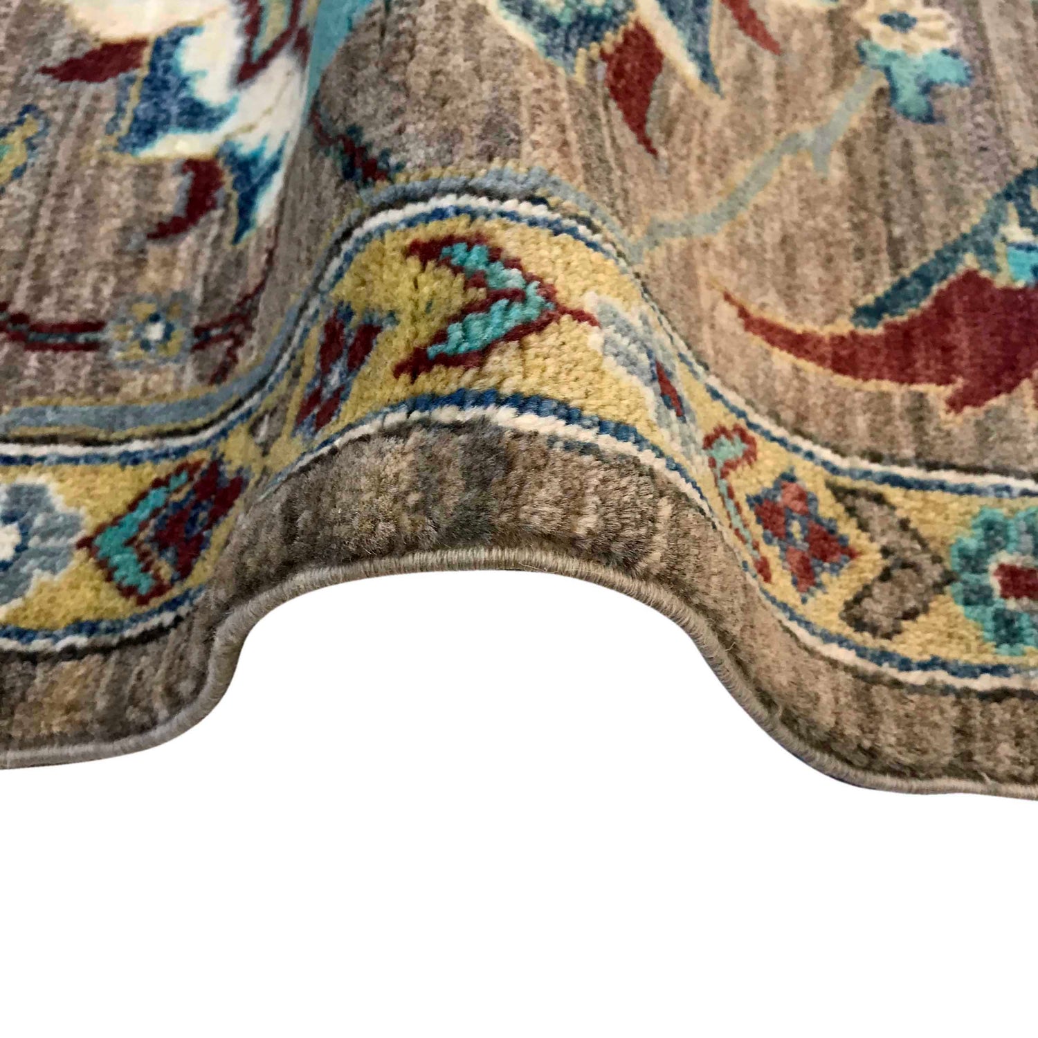 Sultani Area Rug Handmade Multi Floral 5x8 ft