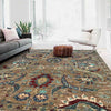 Sultani Area Rug Handmade Multi Floral 5x8 ft