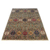 Gabbeh Area Rug Handmade Gray Medallion 5x8 ft