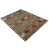 Gabbeh Area Rug Handmade Gray Medallion 5x8 ft