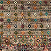 Gabbeh Area Rug Handmade Gray Medallion 5x8 ft