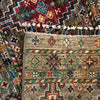 Gabbeh Area Rug Handmade Gray Medallion 5x8 ft