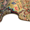 Gabbeh Area Rug Handmade Gray Medallion 5x8 ft