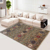 Gabbeh Area Rug Handmade Gray Medallion 5x8 ft