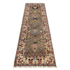 Sultani Runner Handmade Gray Floral 8' Runner