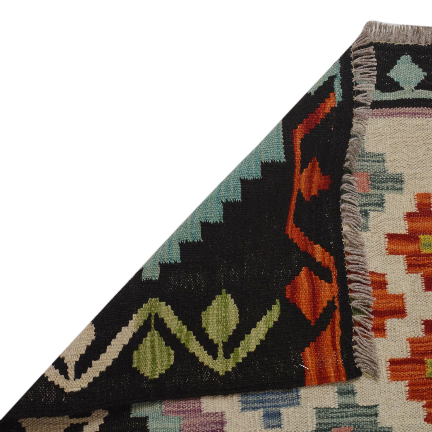 Handmade Multi Kilim Geometric 4x7 ft