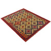 Handmade Multi Kilim Geometric 4x7 ft