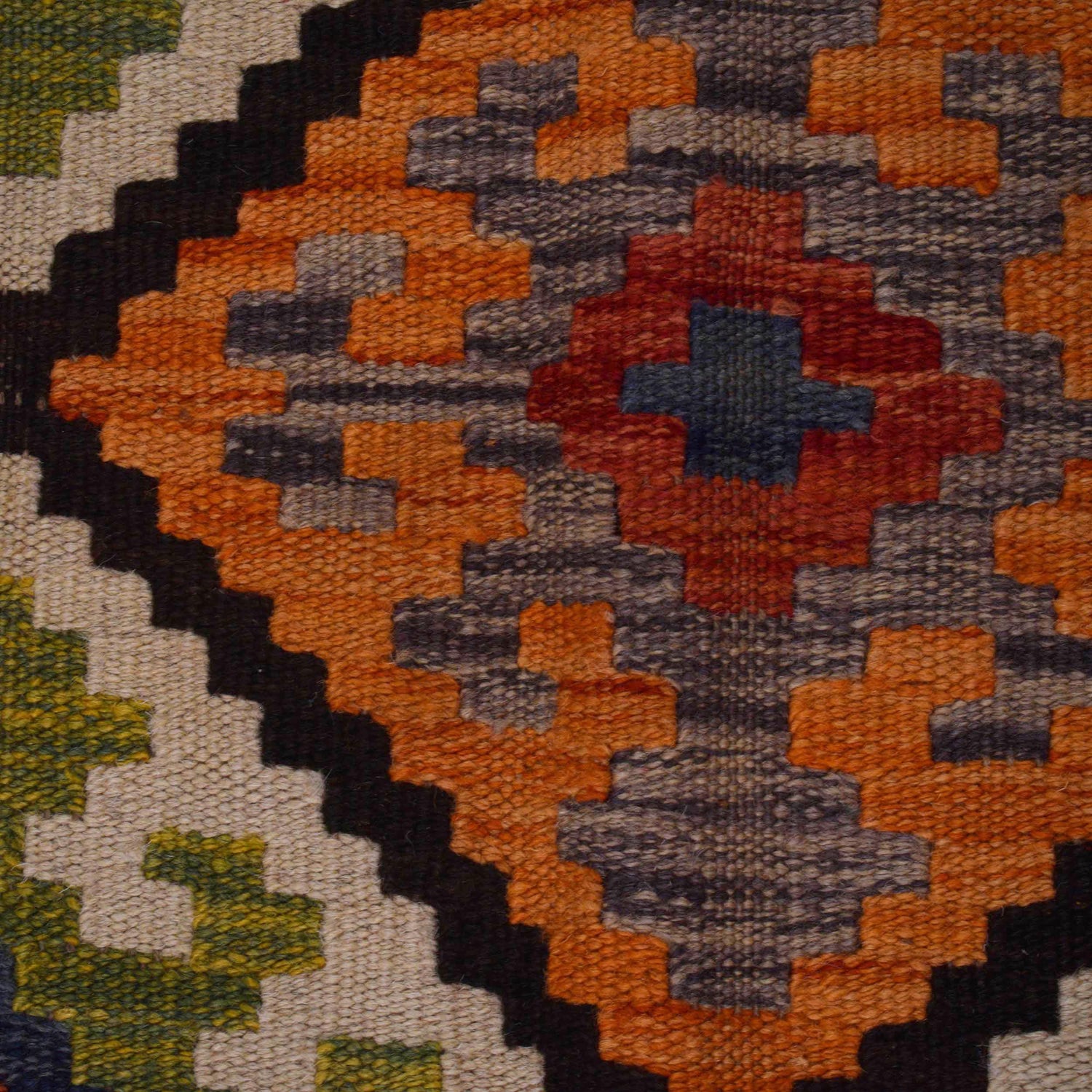 Handmade Multi Kilim Geometric 4x7 ft