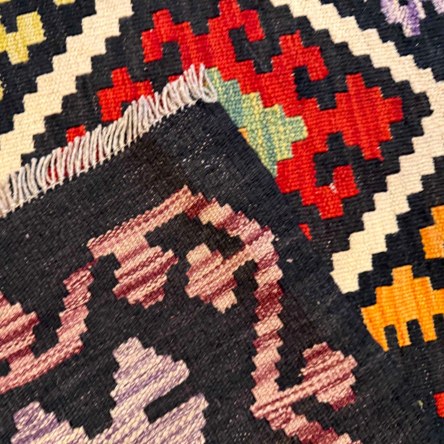 Handmade Multi Kilim Geometric 5x8 ft