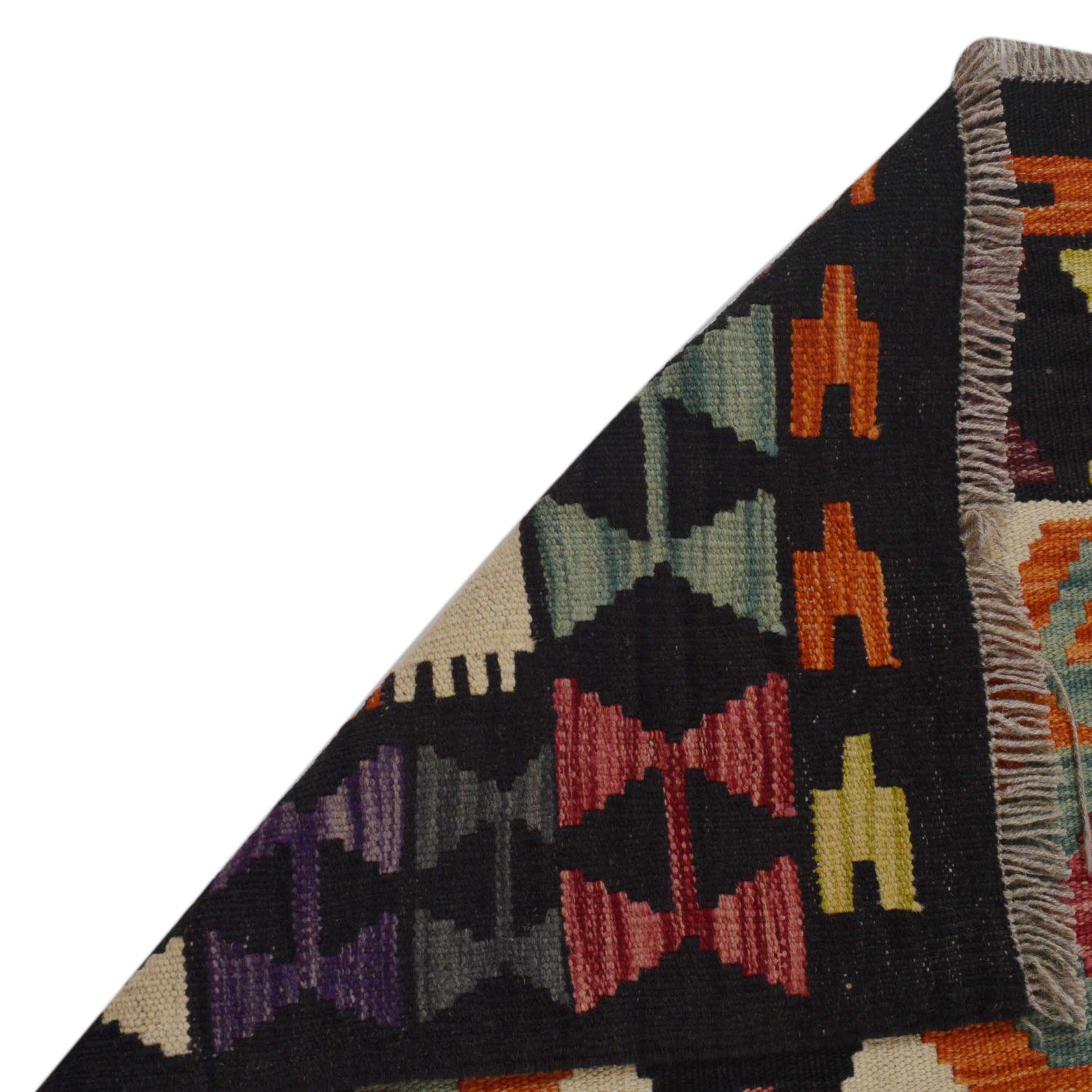 Handmade Multi Kilim Geometric 4x7 ft