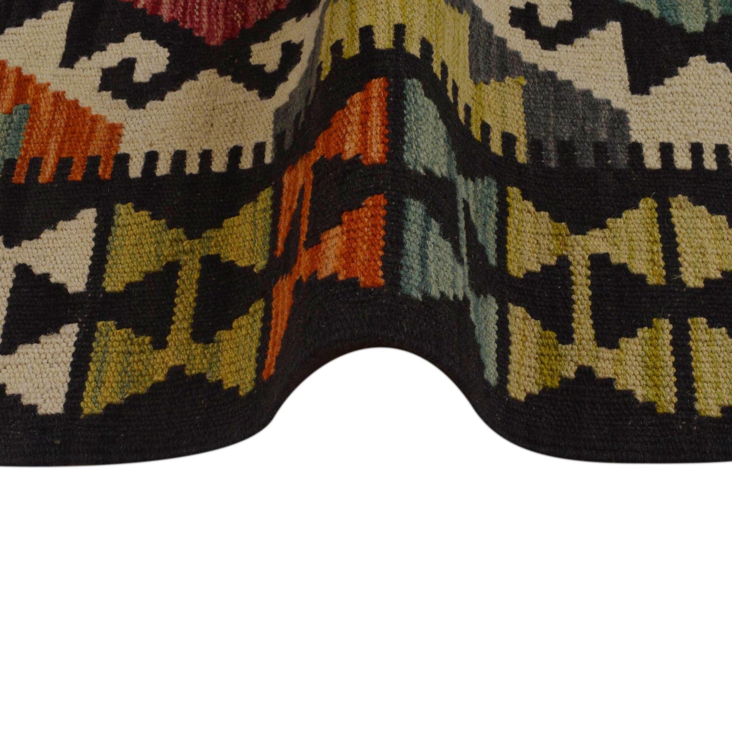 Handmade Multi Kilim Geometric 4x7 ft