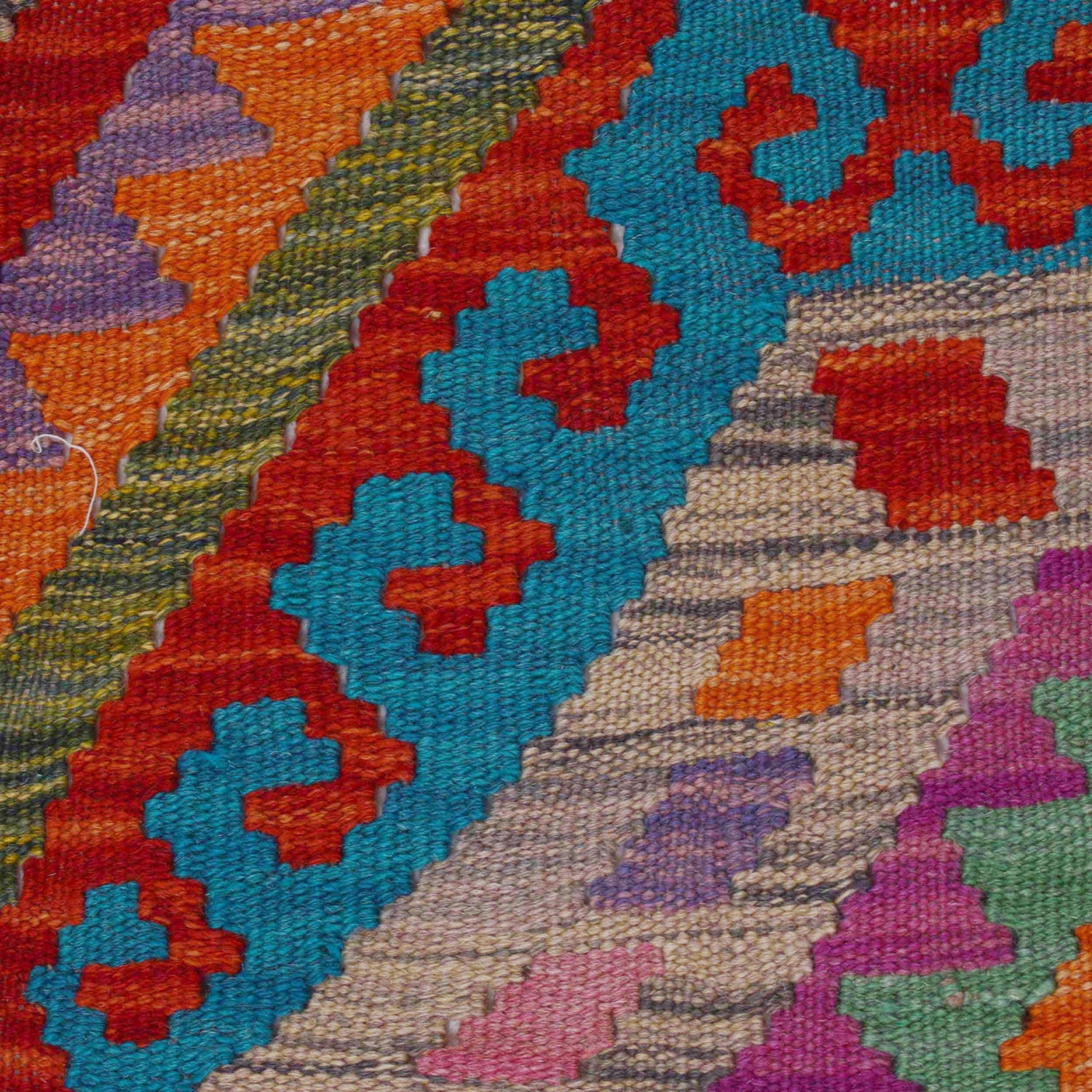 Handmade Multi Kilim Geometric 5x8 ft