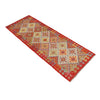 Handmade Multi Kilim Geometric 10' Runner