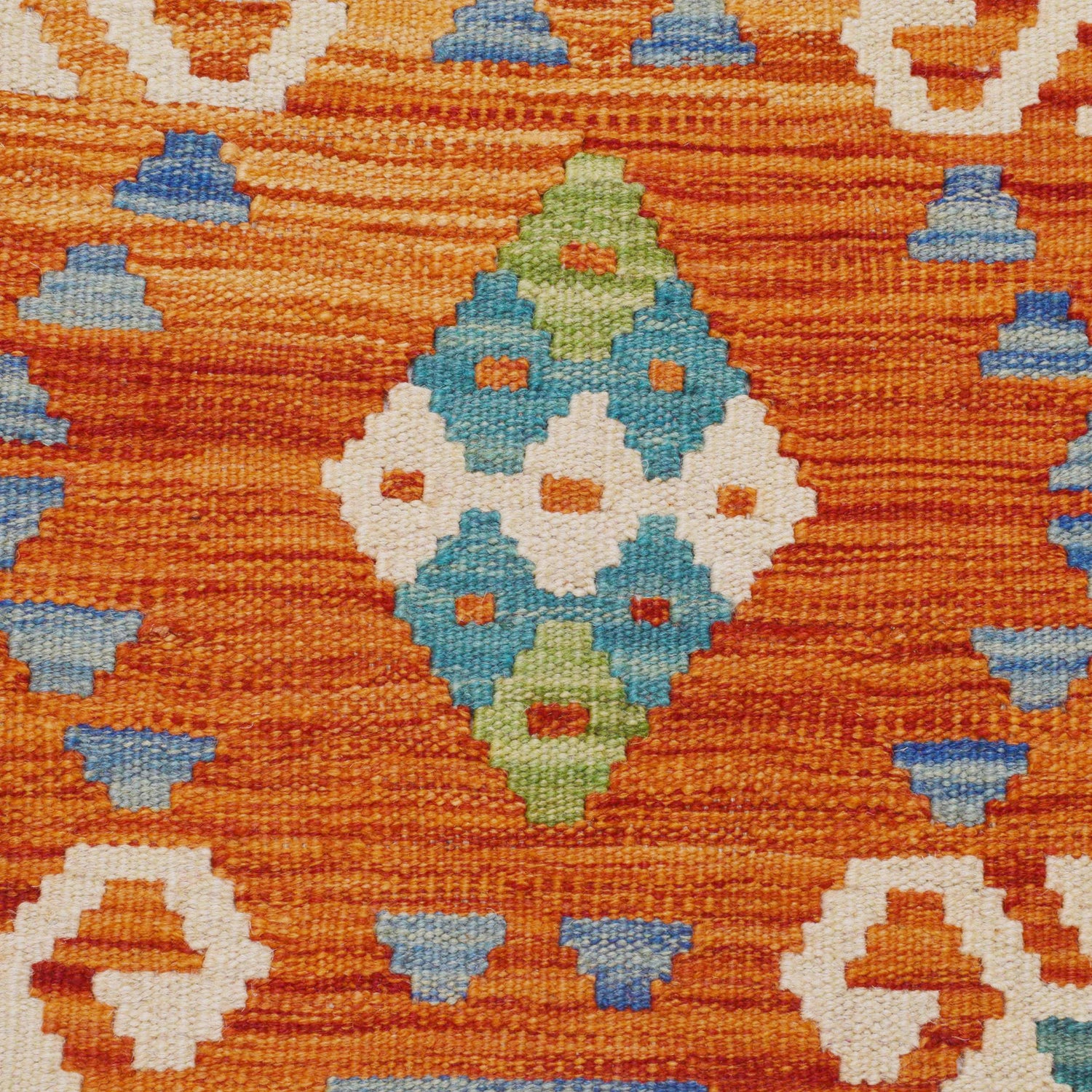 Handmade Multi Kilim Geometric 10' Runner