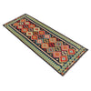 Handmade Multi Kilim Geometric 10' Runner