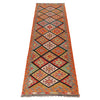 Handmade Multi Kilim Geometric 10' Runner