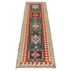 Handmade Multi Kilim Geometric 10' Runner