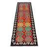 Handmade Multi Kilim Geometric 10' Runner