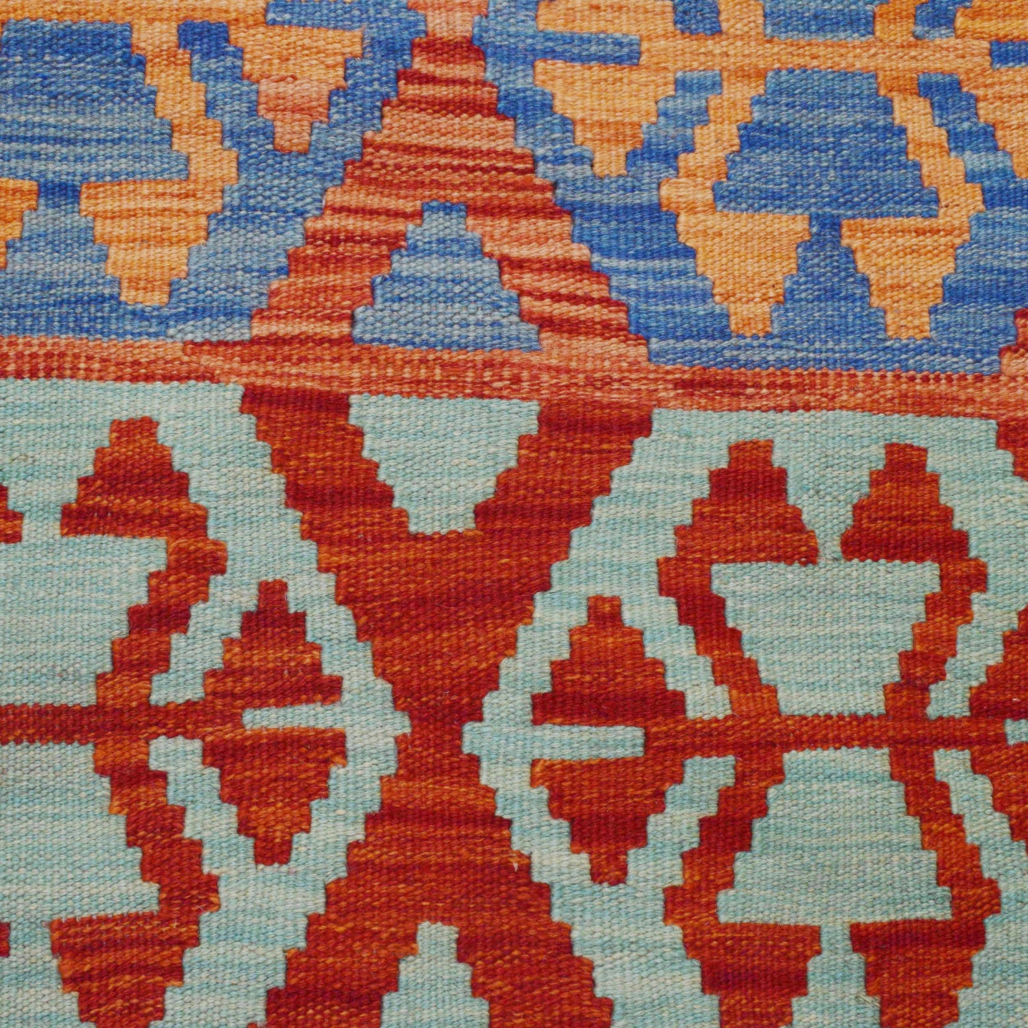 Handmade Multi Kilim Geometric 10' Runner