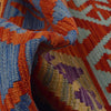 Handmade Multi Kilim Geometric 10' Runner