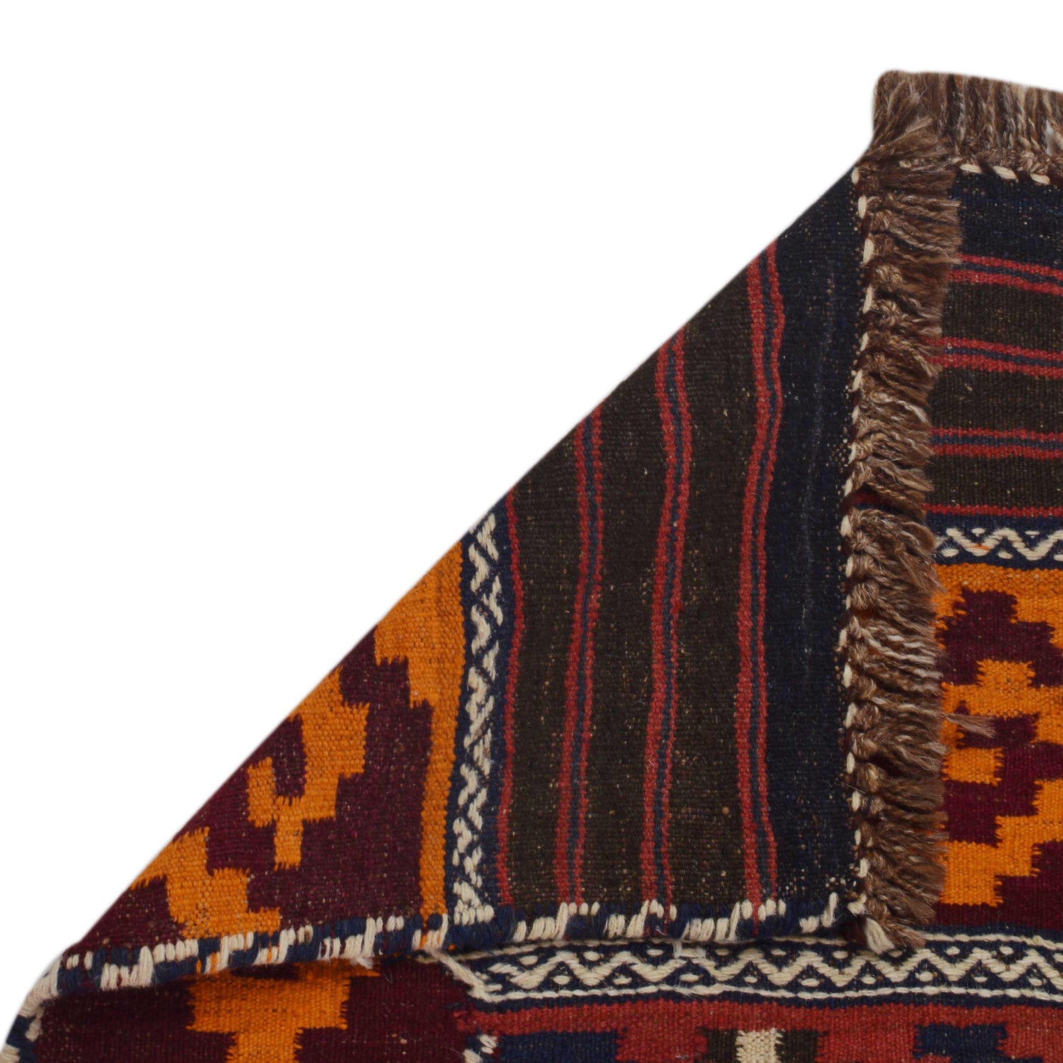 Maimana Kilim Area Rug Handmade Multi Floral 7x10 ft