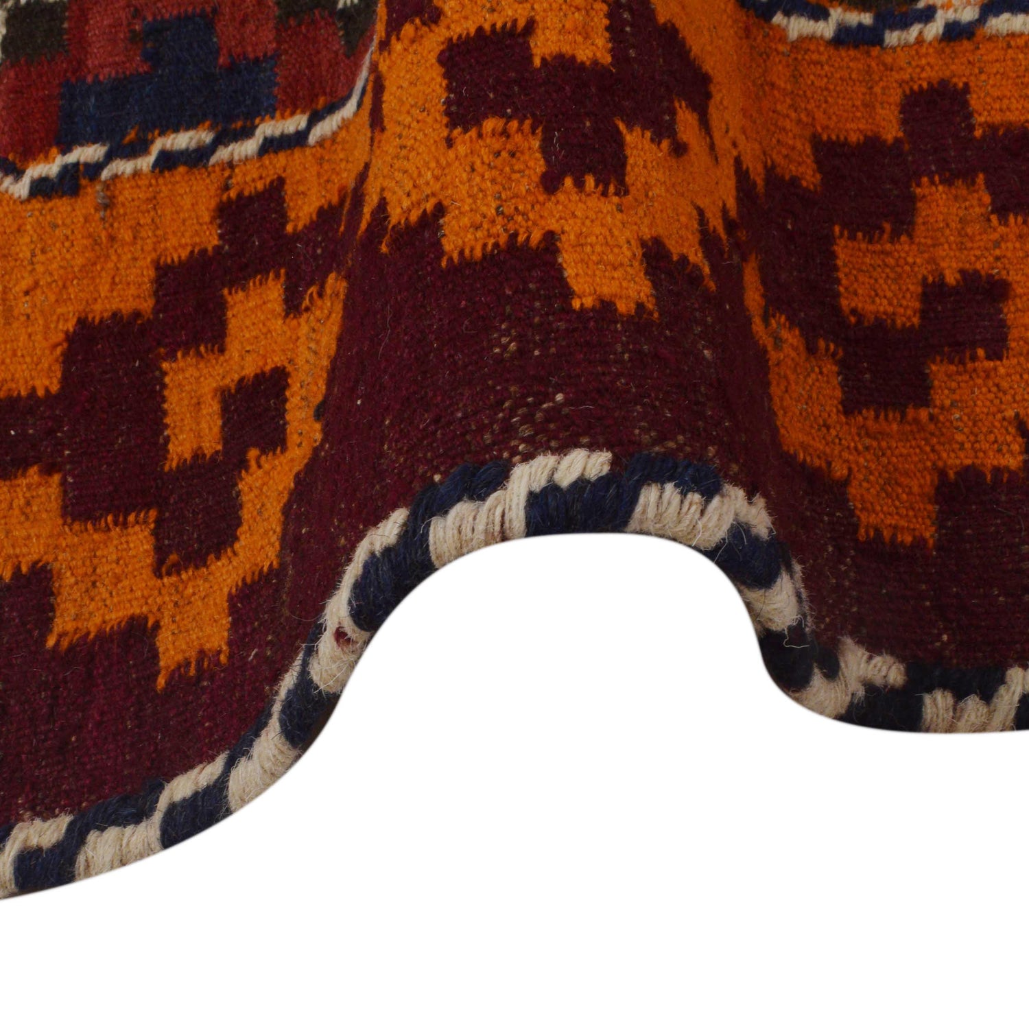 Maimana Kilim Area Rug Handmade Multi Floral 7x10 ft