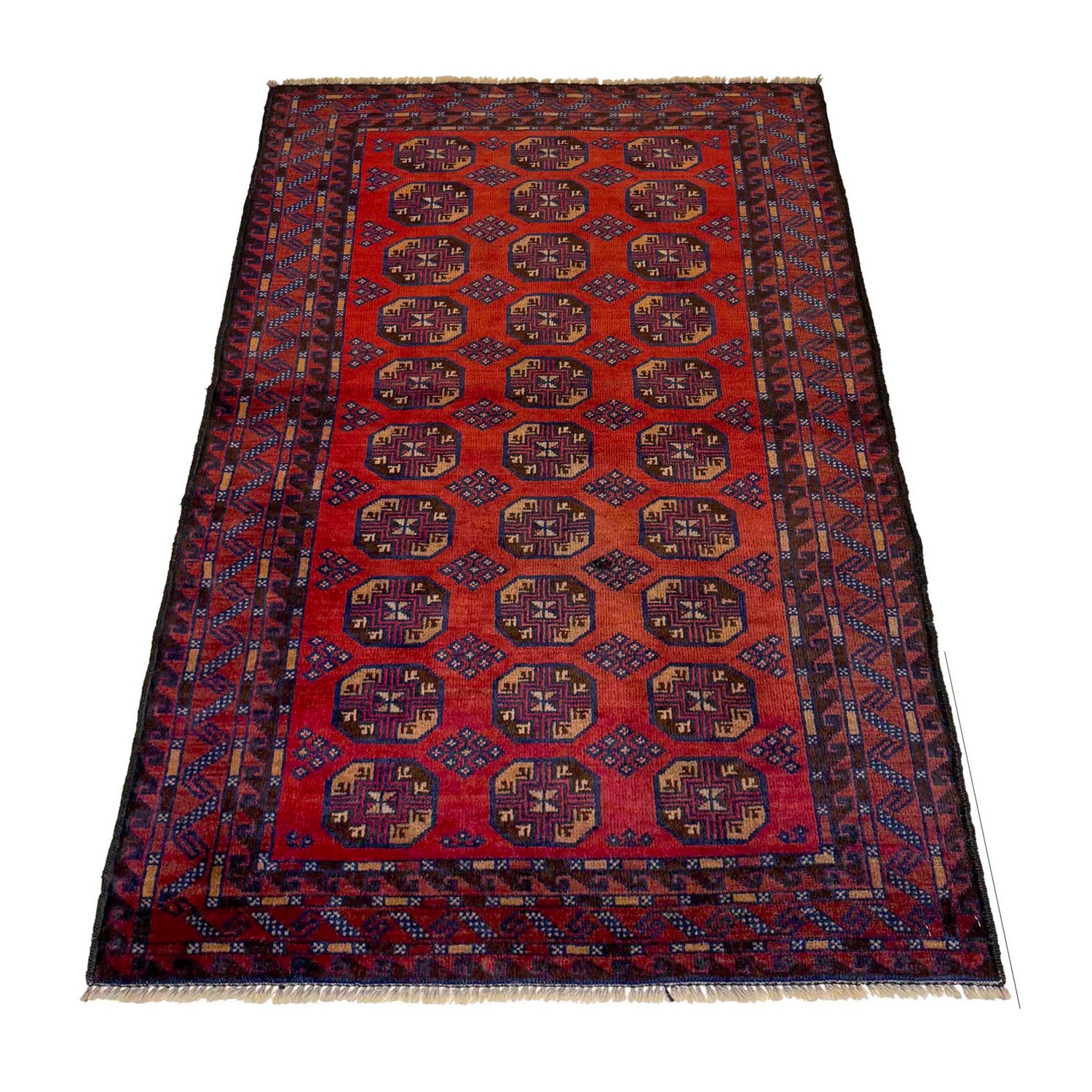 Baluchi Rug Handmade Multi Geometric 3x5 ft