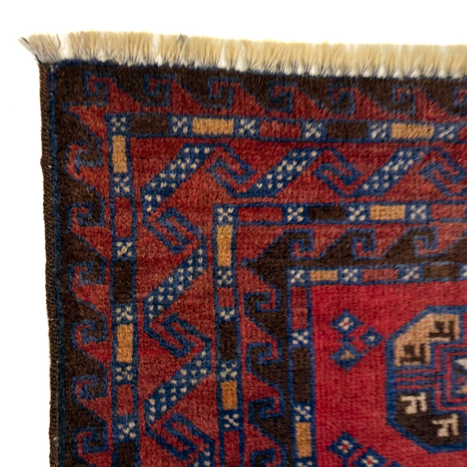 Baluchi Rug Handmade Multi Geometric 3x5 ft